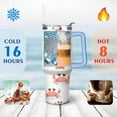 thumbnail image 4 of 40 oz Cute Crab Marine Adorable Tumbler with Handle Double Wall Vacuum Insulation Travel Coffee Mug Gift for Women Men, 4 of 7