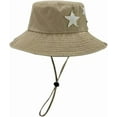thumbnail image 3 of Boonie Hat for Women Men Packable Star Bucket Hat with Strings,Outdoor Travel Beach Sun Hat Fishing Hiking Safari Hat, 3 of 6