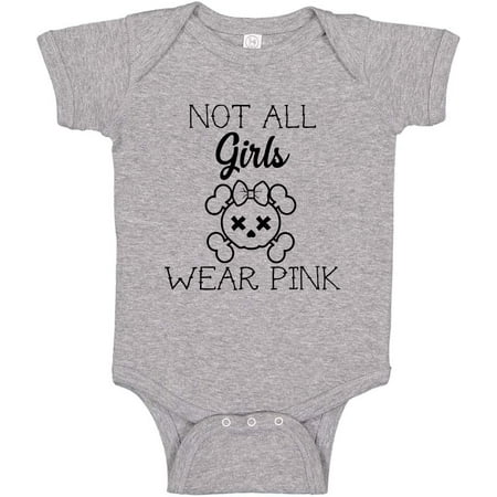 

Not All Girls Wear Pink Alternative Punk Baby Bodysuit Goth Toddler T-Shirt