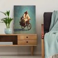 thumbnail image 5 of Jesus Riding Bicycle Canvas Print，Religious Living Room Office Decor, 5 of 8