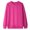 Hot Pink, variant on Paiwinds Casual Everyday Big Girls Crewneck Sweatshirt Classic Crew Neck Long Sleeve Pullover Solid Color Regular Fit Tops for School and Outdoor Activities