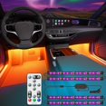 thumbnail image 2 of Wgthhk Exterior Car LED Lights, RGBIC Underglow Car Lights with Wgthhk Interior Car LED Lights with Remote and Control Box, Two-Line Design RGB Car Interior Light with 32 Colors Music Sync, 2 of 4