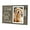 Dark, variant on HONCLL Personalizing Pet Memorial Display Photo Frame Dog Cats Memorial Picture Frame with Small Glass Bottle Pet Sympathy Gift