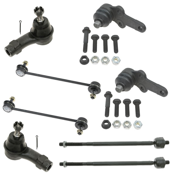 TRQ Ball Joint Tie Rod Stabilizer Sway Bar Link Left Right Kit for 00-04 Focus PSA58916