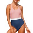 thumbnail image 5 of TrendVibe365 Womens Bathing Suits One Piece Pink Swimsuits Thong Solid Swimwear Beachwear M, 5 of 7