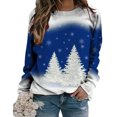 thumbnail image 4 of Pntutb, camiseta de manga larga suelta con cuello redondo y estampado informal a la moda de verano para mujer, blusa, Jersey Pntutb Pntutb-1662, 4 of 8