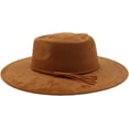 thumbnail image 5 of Wide Brim Fedora Hat for Men Women Big Rancher Felt Hat Boho Western Hat Flat Brim Hats, 5 of 6
