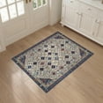 thumbnail image 3 of ODIKA 3'x5' Washable Accent Rug Pet Friendly, Non-Shedding Mat Boho Large Trellis Vintage Oushak Cream Farmhouse Bohemian Medium for Bedside, Nursery Room, 3 of 7