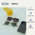 thumbnail image 6 of OPULIZE KOI Reading Sunglasses 2 Pack - Large Rectangular Frame - Tinted Lens UV400 - Black-Clear - Mens Womens - Spring Hinges - SS50-1C - +1.00, 6 of 6