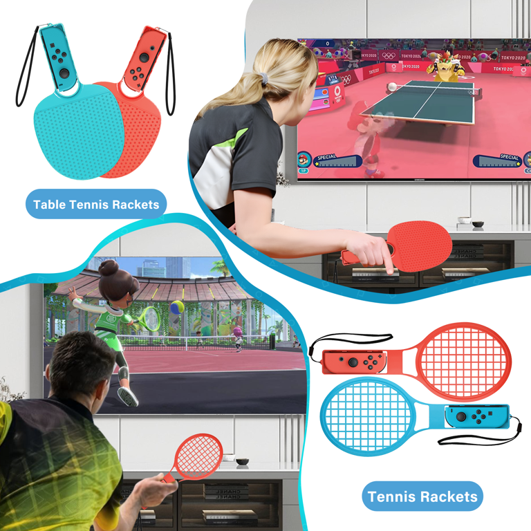 BRHE 16 in 1 Nintendo Switch Sports Accessories Kit, Adjustable