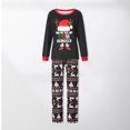 thumbnail image 2 of Camisón navideño con estampado de letras camisón navideño conjunto informal de ropa de descanso navideña, 2 of 8