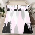 thumbnail image 2 of Erosebridal Futuristic Stripe Bed Sheets Set Full Size, Abstract Geometry Bed Sheets Full, Modern Fashion Decor, 2 of 7