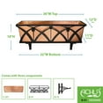 thumbnail image 2 of Achla Designs Rookwood Window Box , 36 Inch Wide, Satin Copper, 2 of 5