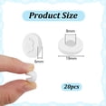 thumbnail image 2 of 20Pcs White Button Covers Kit, 2 of 5