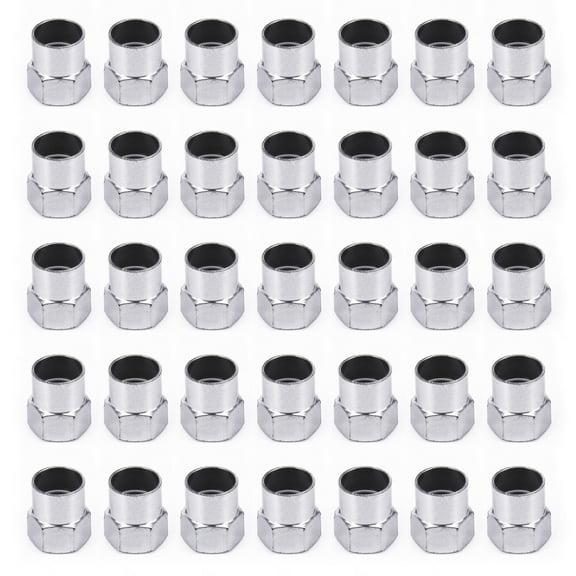 100Pcs Chrome Plated Tire Valve Stem Covers for Car Truck Auto Wheels