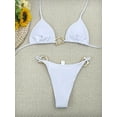 thumbnail image 4 of UTSJKR Womens Hot Bikinis Sets Sexy Swimsuits Plus Size Busty Bikini Tummy Control High Waisted Beachwear Sheer Bikini White XL, 4 of 4