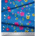 thumbnail image 3 of Soimoi Satin Silk Fabric Artistic Flower Decor Fabric Printed Yard 42 Inch Wide, 3 of 3