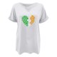 thumbnail image 4 of Puntoco Rebajas de blusas cortas para mujer Blusa informal de moda con cuello en V y mangas cortas con estampado del Día de San Pablo para mujer, 4 of 4