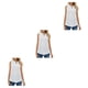 thumbnail image 2 of Blusa Sin mangas Minnieouse para mujer color sólido chaleco para niñas verano fiesta, 2 of 6