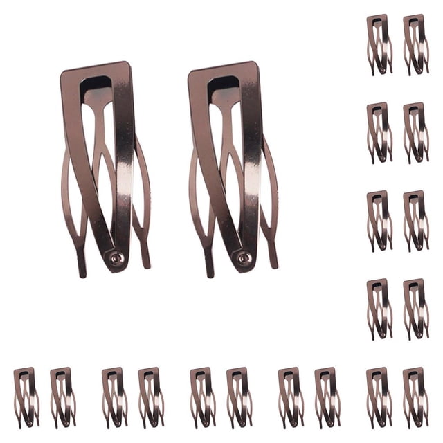 Minnieouse Adornos para el cabello Material de hierro Herramientas de peinado Clip lateral Suministros para niñas Regalo significativo Clip de Negro luz 10Conjunto