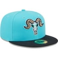 thumbnail image 3 of Men's New Era Aqua/Black Chivos de Hartford Copa De La Diversion 59FIFTY Fitted Hat, 3 of 6