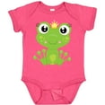 thumbnail image 3 of Inktastic Cute Frog, Green Frog, Frog Princess, Crown Girls Baby Bodysuit, 3 of 5