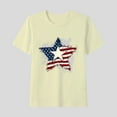 thumbnail image 2 of Jinhomg Patriotic T Shirts for Kids Short Sleeve America Flag Graphic Tees Soft Comfy Cotton Holiday Tops Red White and Blue Parade Street Outfits Beige 11 Years, 2 of 6