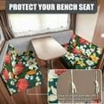 thumbnail image 2 of Boatee Lilies RV Dinette Cushion Covers RV Accessories Furniture Covers Comfortable Bench Cushion Universal Loveseat Sofa Chair Cover Furniture Protector Slipcovers Red, 2 of 7