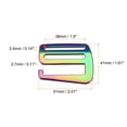 thumbnail image 2 of Unique Bargains 1.5' Webbing Release G Hook Buckle Adjuster for Backpack Strap, 2Pack Multicolor, 2 of 6