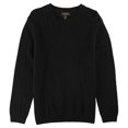 thumbnail image 1 of Tasso Elba Mens Duel-Textured Knit Pullover Sweater, Black, Large, 1 of 1