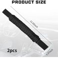 thumbnail image 2 of 2 PCS Car Rear Seat Safety Grab Handle, Paracord Braided Flexible Auxiliary Support Kit,Universal for Car Interior Accessories(Black ), 2 of 5