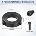thumbnail image 3 of Conjuntos de Anillos de Eje de Doble División de 1-5/8" en Paquete de 4 para Uso Automotriz e Industrial, 3 of 6