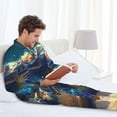 thumbnail image 6 of Lsque Sunshine Underwater Sand Turtle Pattern Long Sleeve Pajama Set for Men - Soft 2-Piece Sleepwear and Loungewear Set with Pockets, Comfy Nightwear-XX-Large, 6 of 7