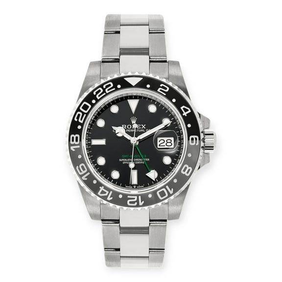 Pre-Owned Rolex GMT-Master II 126710GRNR 'Bruce Wayne' Stainless Steel Oyster