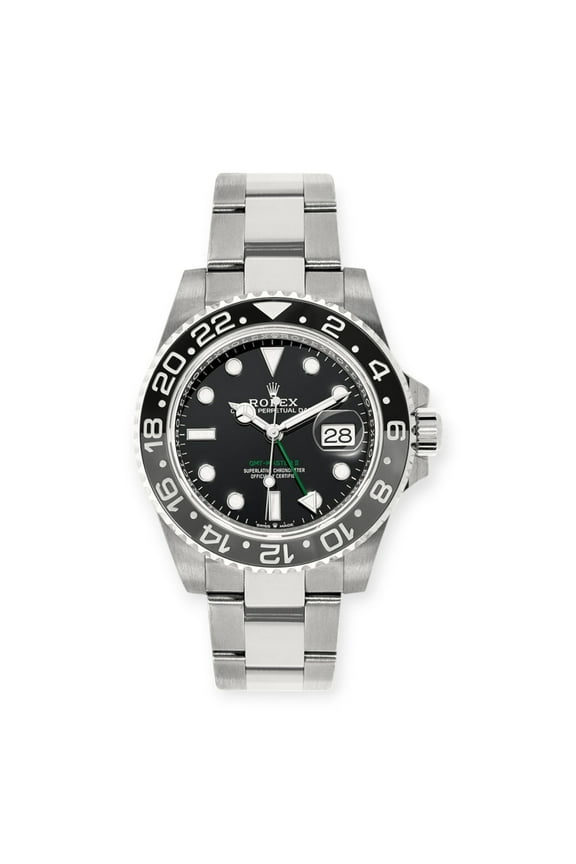 Pre-Owned Rolex GMT-Master II 126710GRNR 'Bruce Wayne' Stainless Steel Oyster