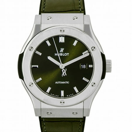 Hublot Classic Fusion Green Titanium Automatic Green Dial Men's Watch 542.NX.8970.LR