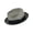 Gris, variante sur Epoch Hats Company Fedora avec Bande Contrastée et Garniture (Hommes)