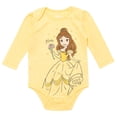 thumbnail image 4 of Disney Princess Rapunzel Jasmine Belle Newborn Baby Girls 5 Pack Bodysuits Newborn to Infant, 4 of 5