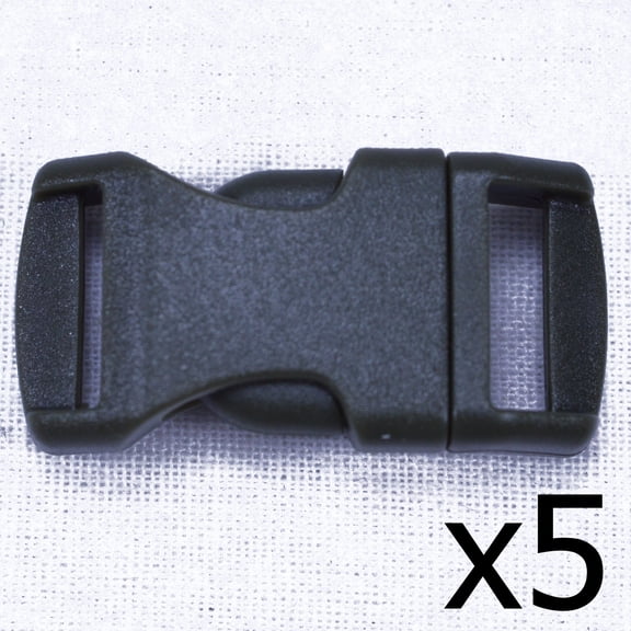 Olive Drab 1/2 Inch Buckle - 5 pack - Great for Paracord