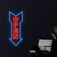 thumbnail image 3 of Handmadetneonsign Open Direction Arrow Neon Sign, Open Arrow Wall Art Decor, Welcome Wall Decor, 3 of 5