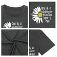 thumbnail image 7 of XCHQRTI Plus Size Daisy Women Tshirt Graphic Oversized Tees Short Sleeve Casual Tee, 7 of 7