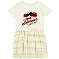 thumbnail image 3 of Inktastic My Great Grandma Loves Me with Cute Ladybugs Girls Toddler Dress, 3 of 5