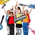 thumbnail image 2 of 4 Piezas Globos Inflables de Guitarra y Micrófono Guitarras Inflables Globos Inflables de Instrumentos Musicales Accesorios Inflables para Fiestas Juguete Inflable de Estrella de Rock para Adultos y, 2 of 5