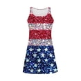 thumbnail image 5 of XUNKUSGA 250 Anniversary USA 3 Piece Swimsuits For Women Tank Top,Swim Skirt and High Waisted Bikini Bottom Tankini Swimsuits Sets 4Th Of July Outfits for Women,Blue,M, 5 of 5