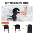 thumbnail image 4 of KFFKFF 30pcs Set Folding Stretch Spandex Chair Black Covers for Wedding Party Restaurant, 4 of 9