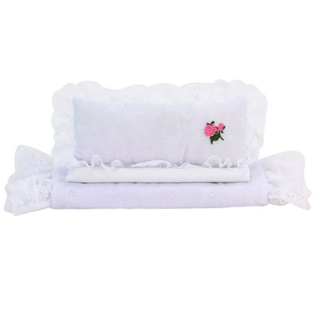 UPC: 0888798002884 | Sophia s 3 Piece Eyelet Bedding Set for 18 Dolls White