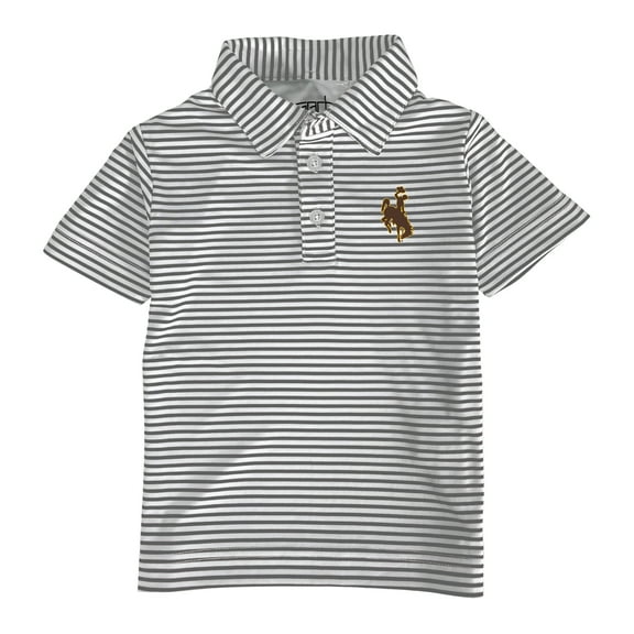 Toddler Garb Charcoal/White Wyoming Cowboys Carson Polo