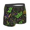 thumbnail image 3 of Haiem Carnival Mardi Gras3 Men's Boxer Briefs, Every Day Comfort Stretch Cotton Moisture-Wicking Underwear-Medium, 3 of 9