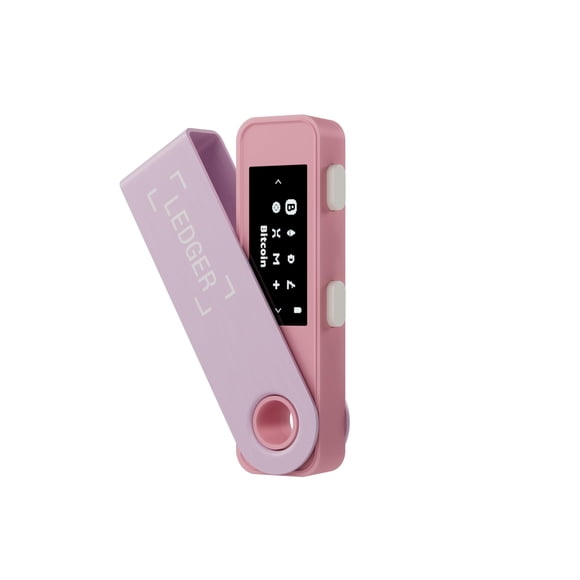 Cartera de hardware Ledger Nano S Plus rosa pastel