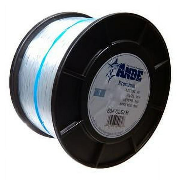 Ande A1-25C Premium Monofilament Fishing Line 1 lb Spool 25 lb 2000 Yards Clear